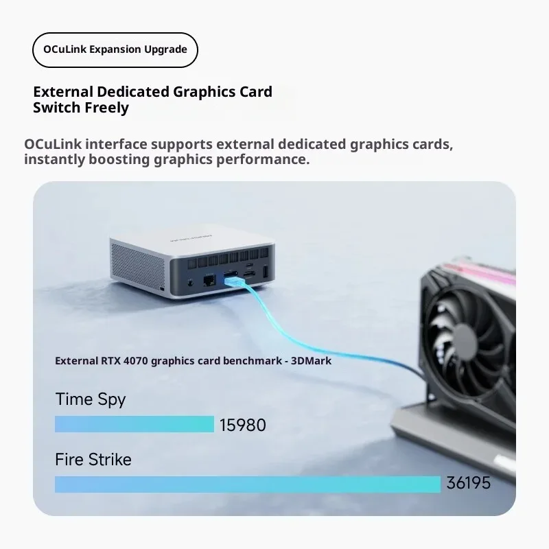 MINISFORUM X1-255: AMD Ryzen 7 255 AI Mini PC com OCuLink para GPU externo, jogos e escritório