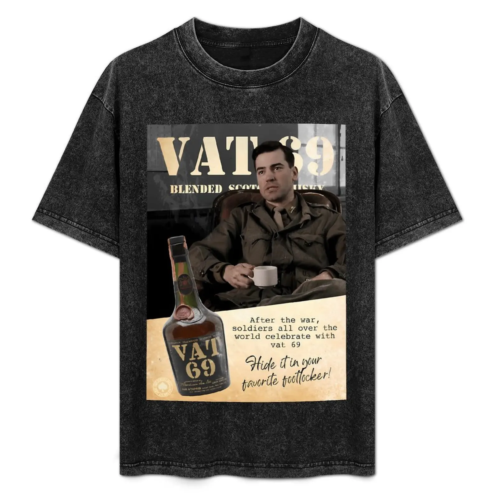 Camiseta Nix Vat 69, Camiseta Básica de Manga Corta para Hombre