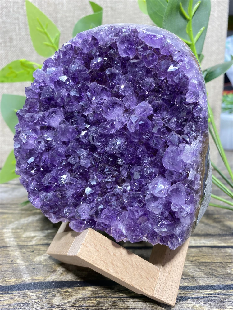 

Amethyst Agate Druzy Stone Natural Quartz Crystal Healing Geode Gems Minerals Specimen Reiki Feng Shui Ornaments For Home Decor