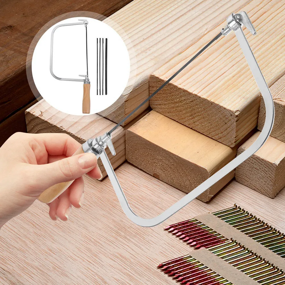 Woodworking Pull Saw Hand Wire Table Saw Woodworking Wooden Handle Scroll Pull Coping