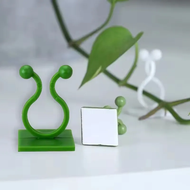 20/40pcs Plant Climbing Wall Self-Adhesive Fixed Buckle Hook Tied Fixture Vine Buckle Hook Garden Plant Wall Climbing Vine Clips