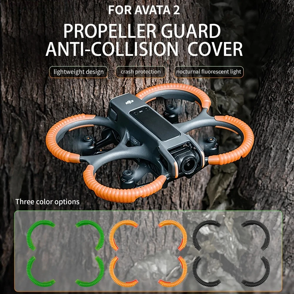 

Propeller Guard for DJI Avata 2 Shock-Absorbing Anti-Collision Propeller Bumper Drone Protective Cover Accessories