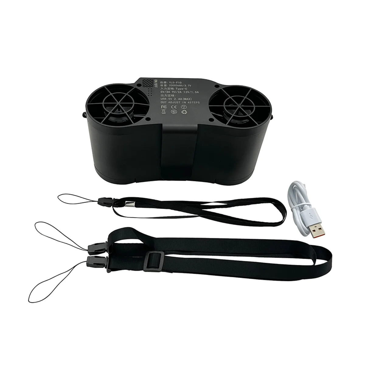 

NEW Portable Waist Fan Emergency Mobile Power 20000mAh Electric Fan Cooler Airflow for Jobsite/Farm/Traveling/Fishing