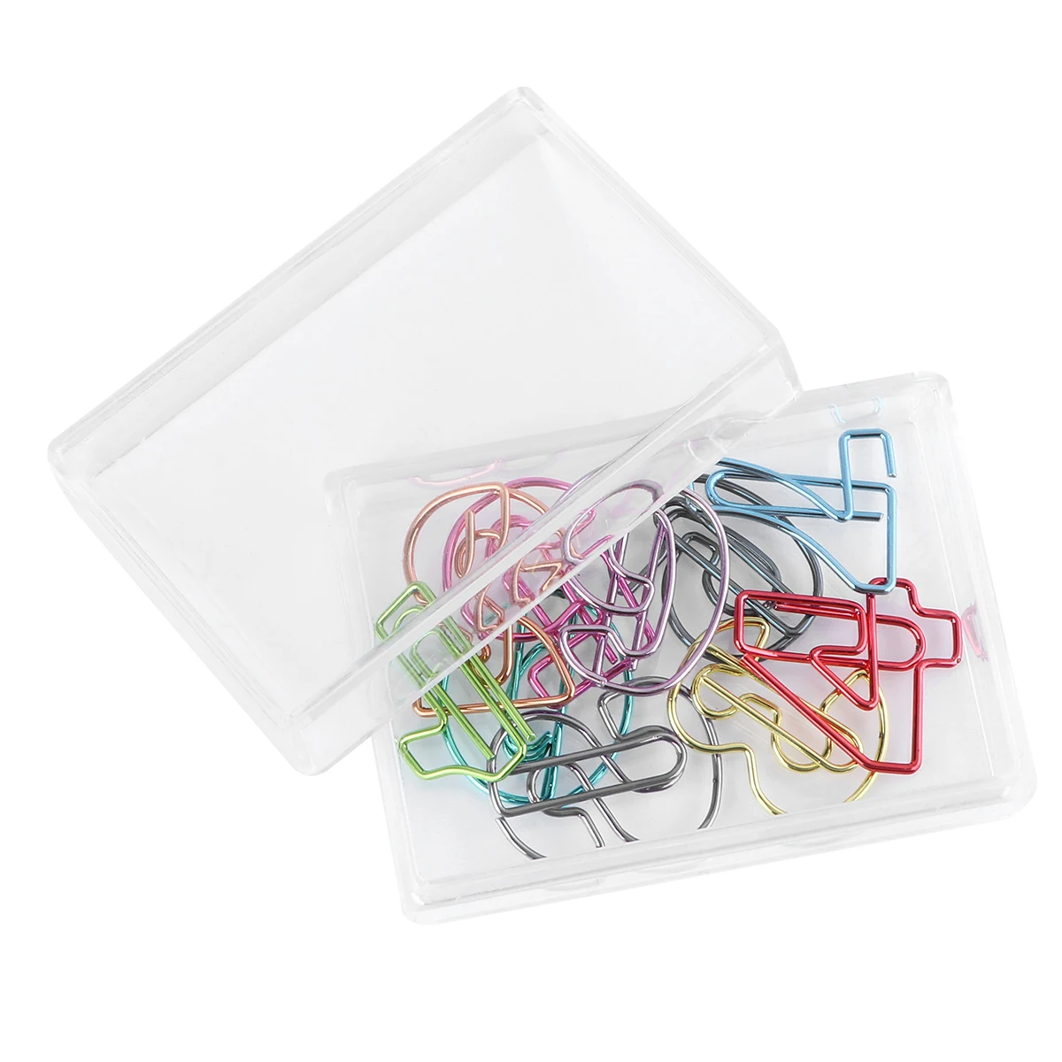 

10pcs Digital Paper Clips Creative Shape Binder Clip Storage For Paper Office Stationery Kids Gift Teacher Reward
