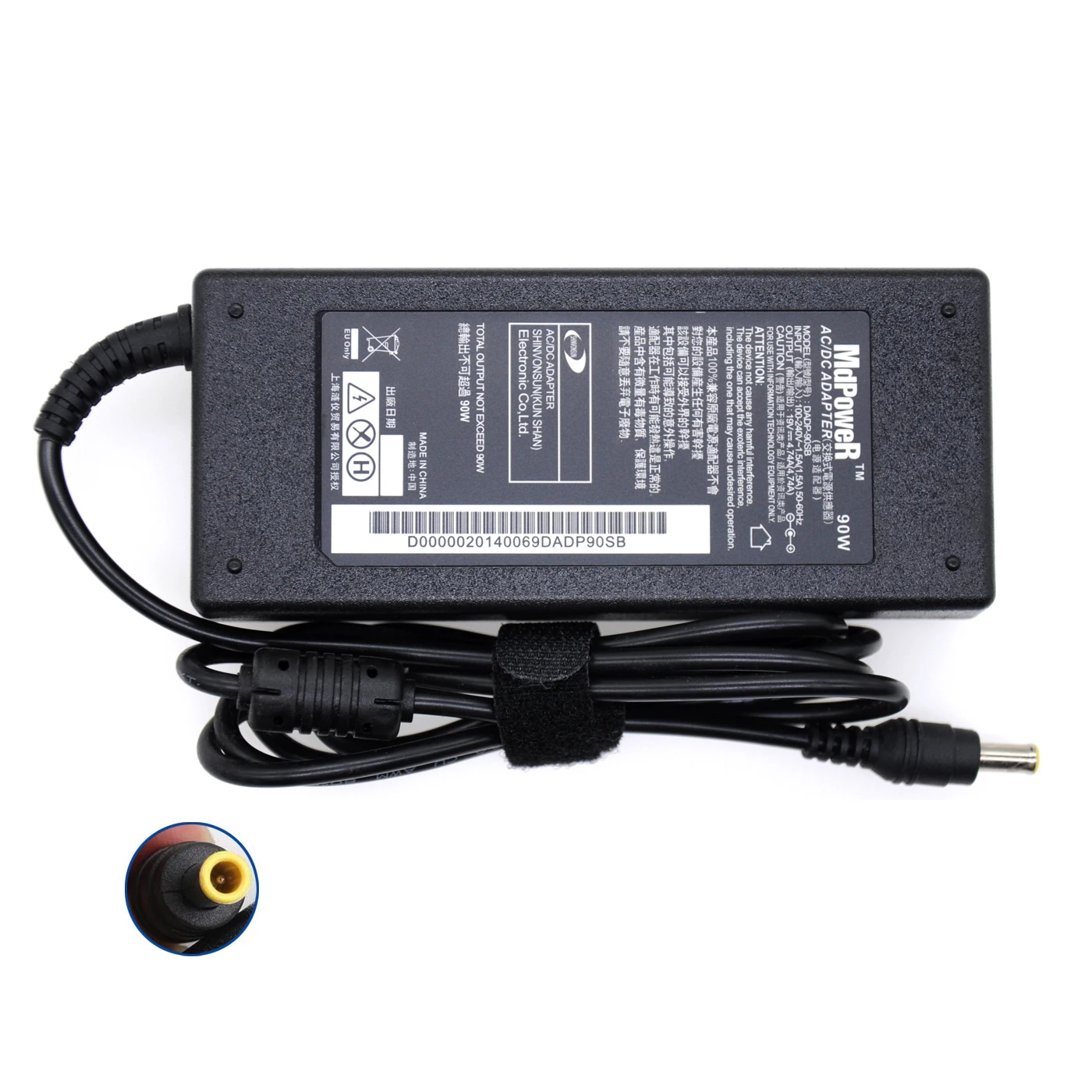 Para samsung RC420 RC510 RC520 RC710 NP270E4E NP270E4V NP270E5E NP-P230 RF510 fuente de alimentación para portátil, adaptador de CA, cargador 19V 4.74A