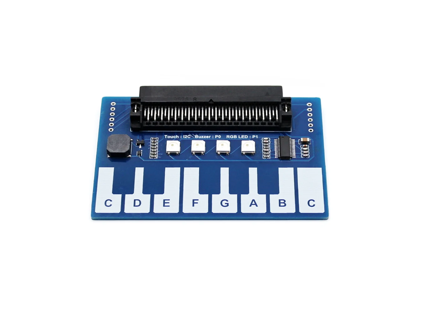 Waveshare Mini module de piano pour touches tactiles Micro Bit pour jouer de la musique avec 4 LED RVB