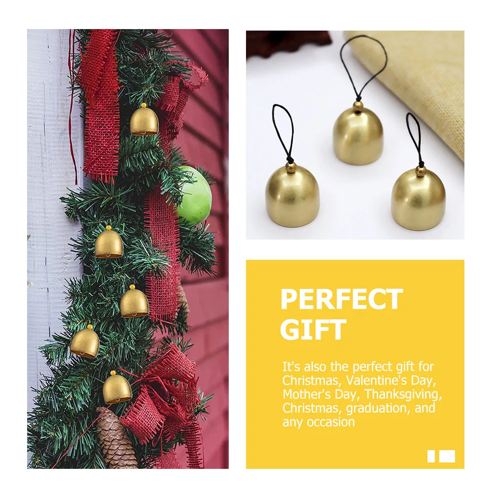 12 Pcs The Bell Christmas DIY Decoration Hanging Ornament Adorable Bells Party Wall Vintage Accessories