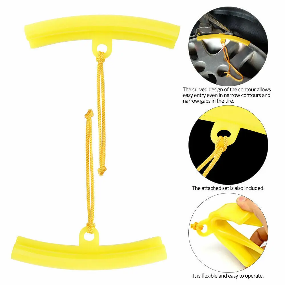 5PCS Flexible Universal Mounting Tool Motorcycle Accessories Elasticity Cover Work For Tyre Wheel Changing Rim Edge Repair Auto