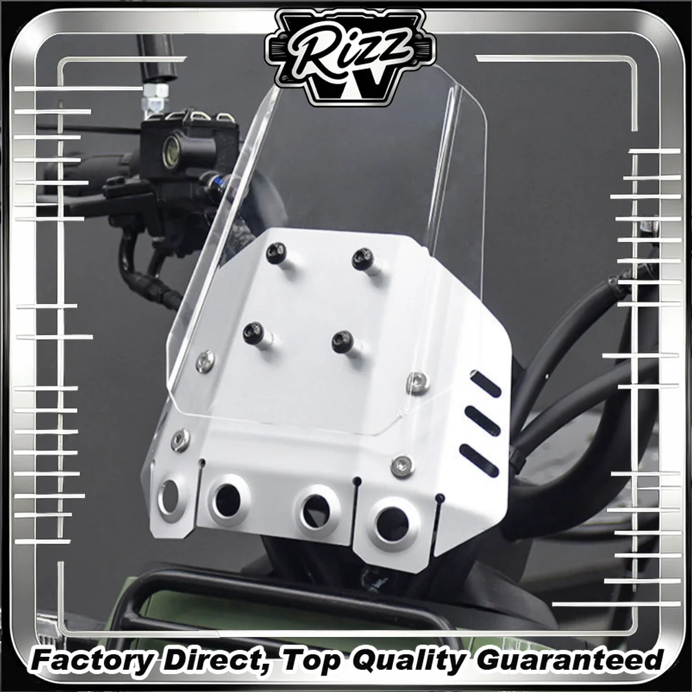 FOR UV-Resistant Clear Mini Front Fairing Premium Alloy Mount Windshield Trim Upgrade Parts for Square X125 Modified Build
