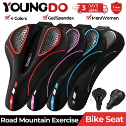 YOUNGDO Bicycle Saddle Cushion Bike Seat Cover Universal Shock Absorber Mountain Bike Racing Accessories for Men Women MTB Roads