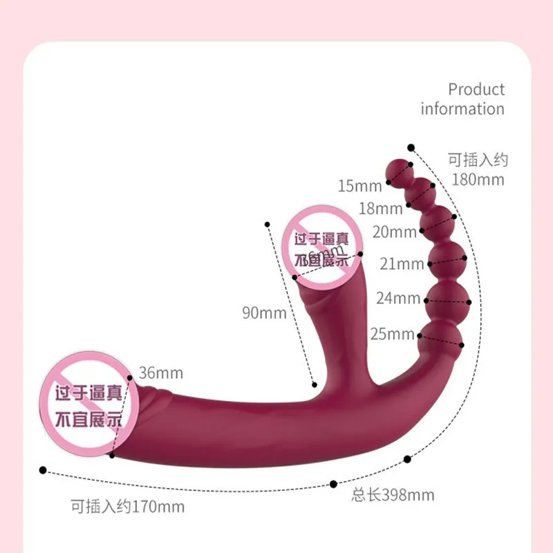 مزدوج الرأس ثلاثة رئيس القضيب أنثى الاستمناء Les منتجات الجنس الكبار المكونات المهبلية الشرج