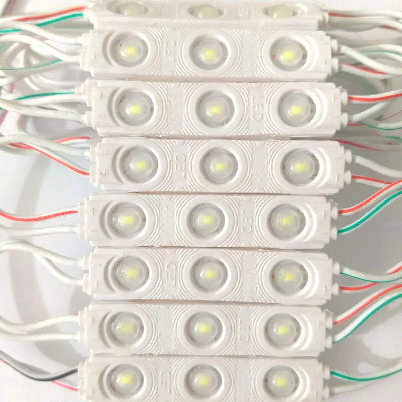 2835SMD Injection LED Sign Module Light 20pcs/lot DC12V 3LED Brightness Outdoor Waterproof Advertising Signboard Backlight