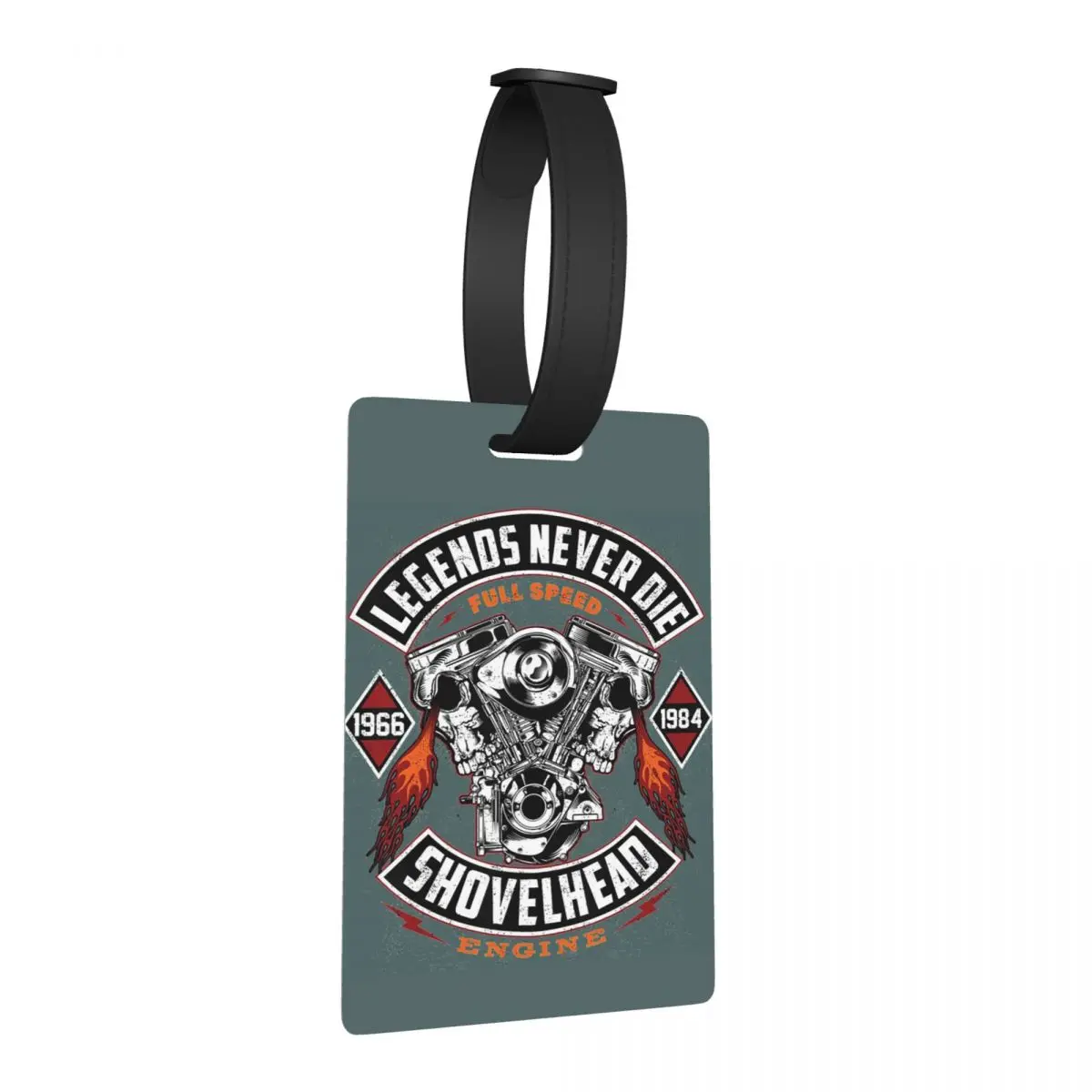 

Легенды никогда не умирают мотоциклетный узор Клубные багажные бирки Аксессуары для чемодана Посадка для багажа Держатель этикетки ID Имя Адрес