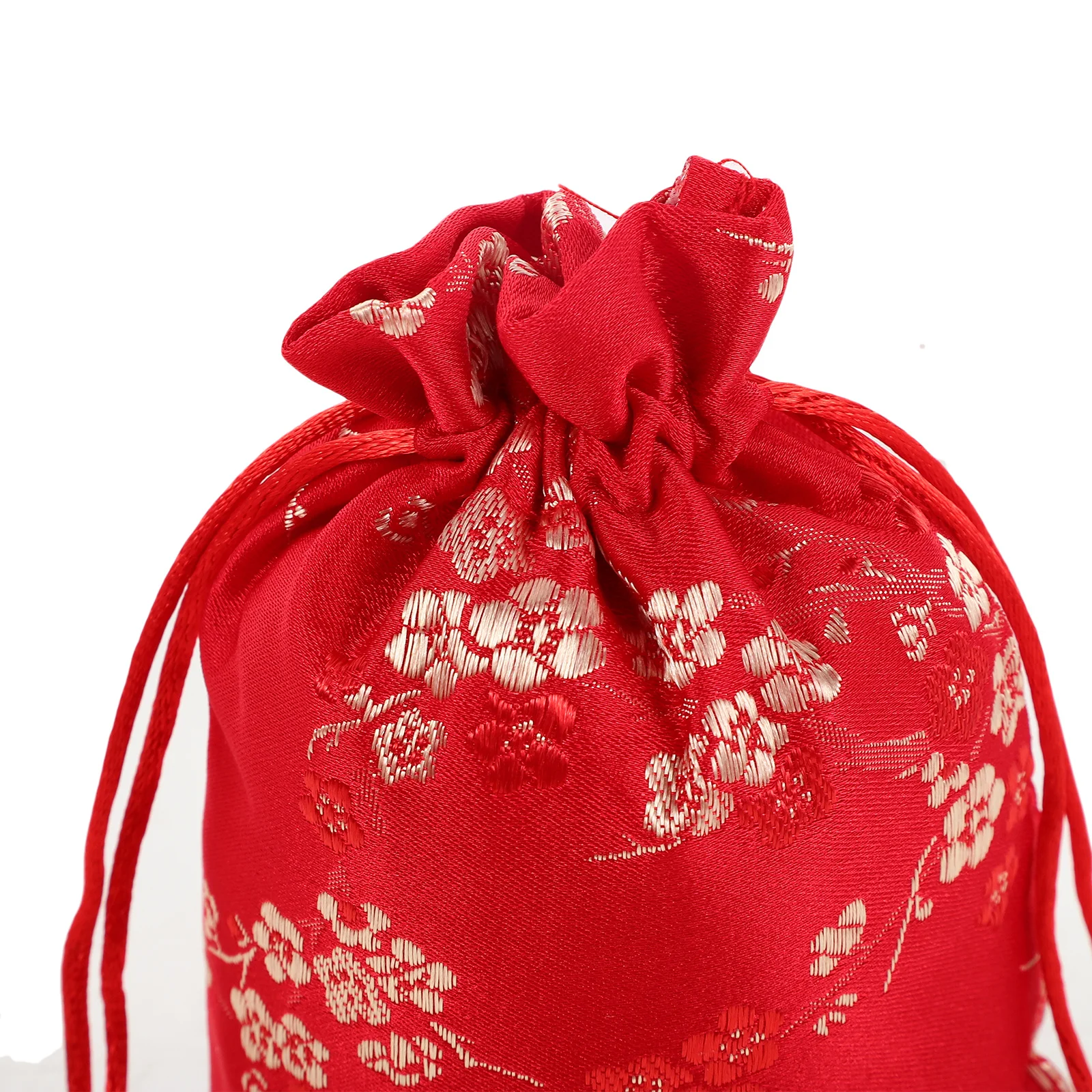 Borsa per gioielli in seta con coulisse in broccato ricamato da 12 pezzi, borsa per gioielli in seta, regalo per bomboniere, borsa da viaggio in seta