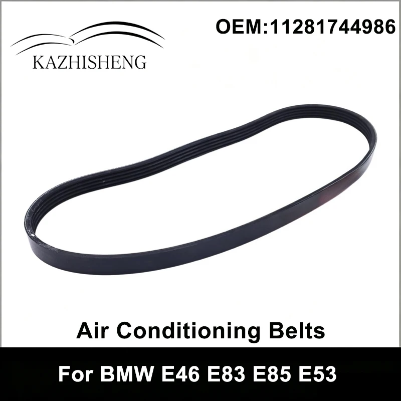 11281744986 High Quality Air Conditioning Belts Ribbed V-Belts for BMW E46 E83 E85 E53