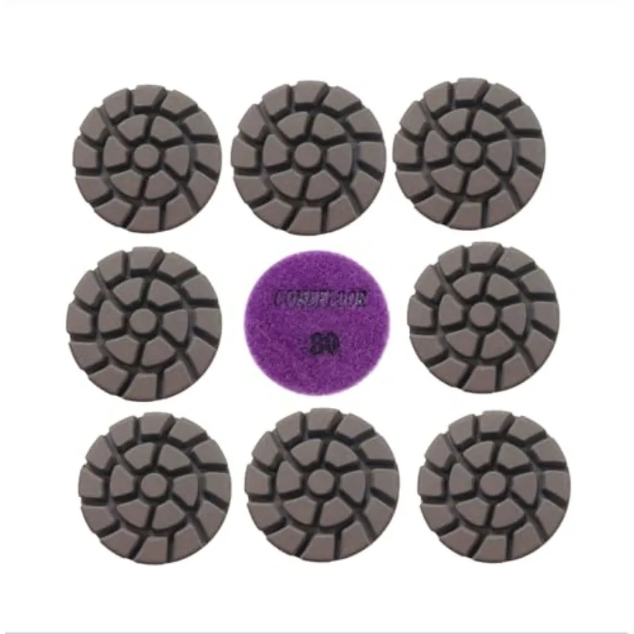 

Concrete Floor Polishing Pucks Sharp Diamond Copper Bond Grinding Disc Fit Ride-on Floor Grinder Walk-Behind Grinder 3 Inch Hoo