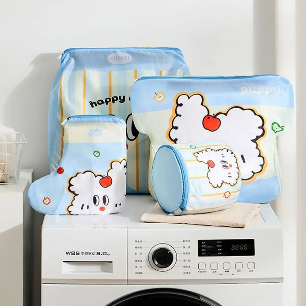 

4pcs /set Anti-deformation Classification Laundry Bag Fine Mesh Thickened Lingerie Wash Bags Saving Space Large Capacity