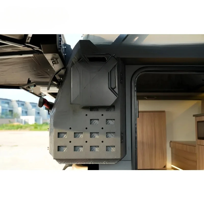 High Quality Customized Aluminum Hard Shell Pickup Rooftop Tent With Canopy Offroad Camping view 2