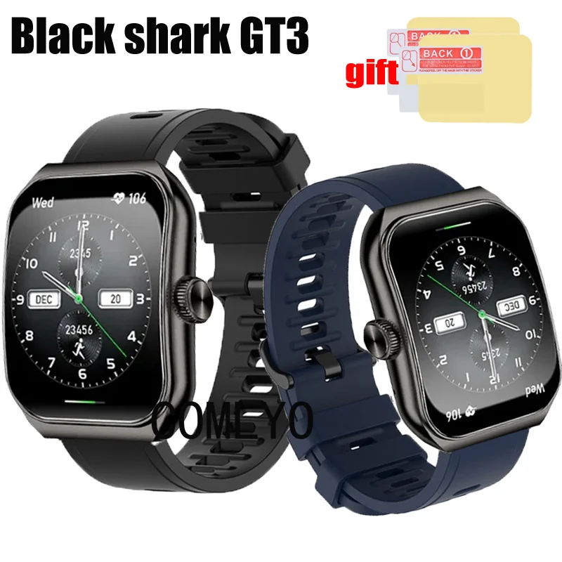 For Black shark GT3 Strap Silicone Band Smart watch women men Soft Sports Wristband Bracelet Screen Protector Film