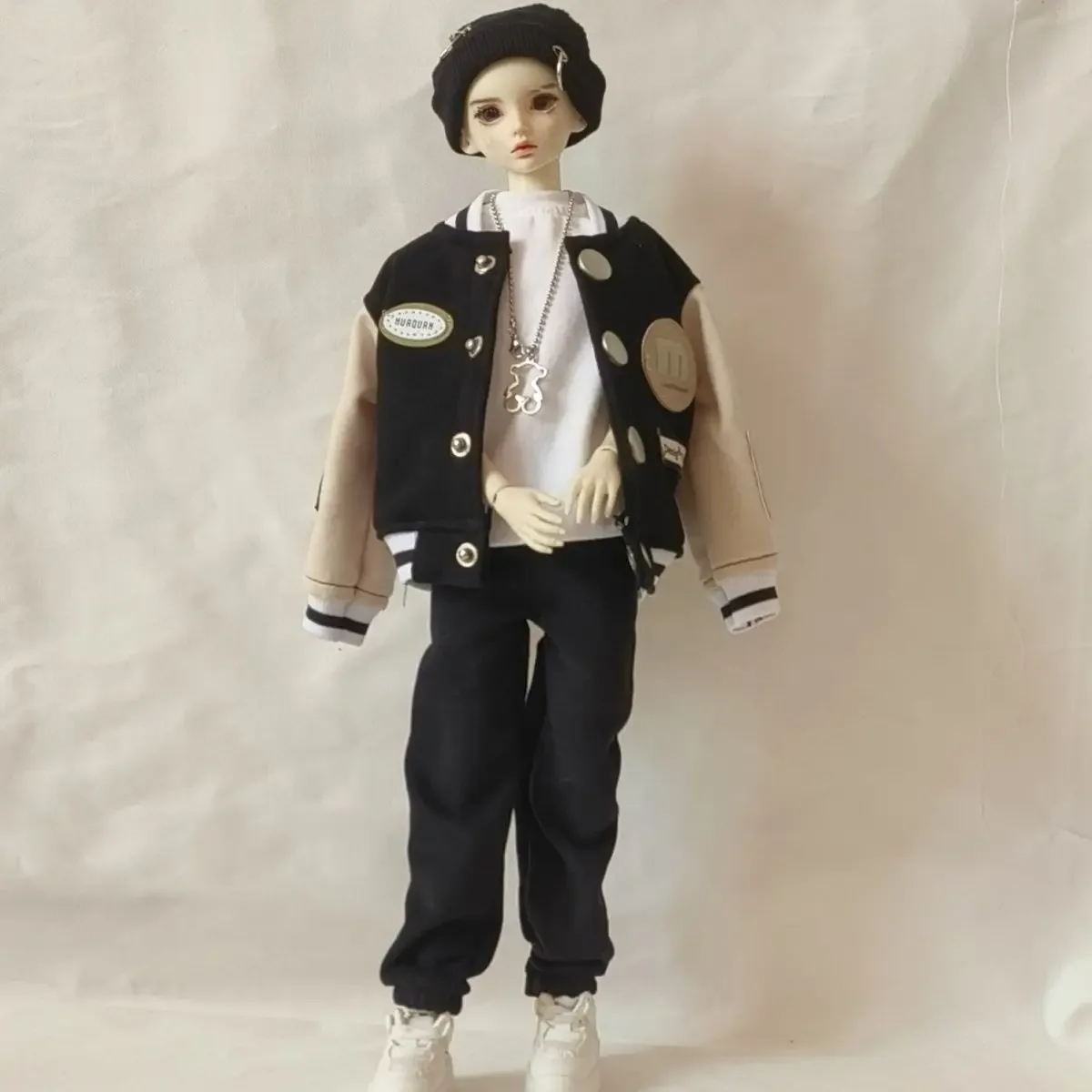 

1/4 Doll's Clothes Coat for Male Female Bjd Doll Baseball Jacket Versatile Diy Girl Toys Dress Up Doll Accessories