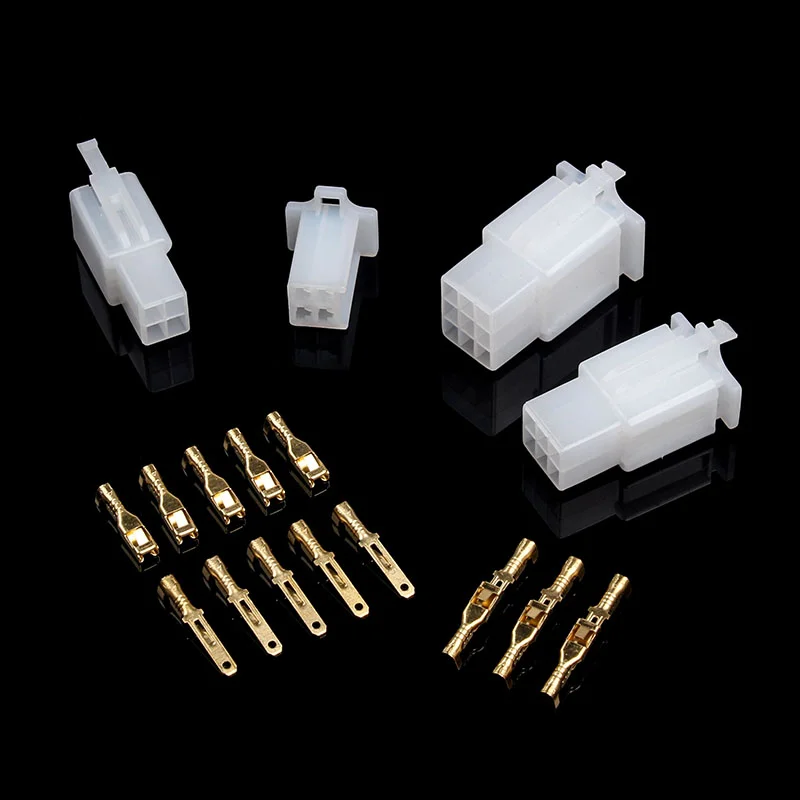 2.8mm 2P 3P 4P 6P 9P Automotive Quick connection Electrical Wire Connector Male Female Cable Terminal Plug Kits Motorcycle