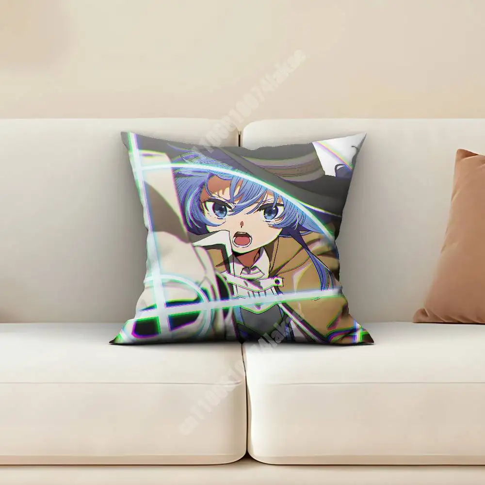 Roxy Mushoku Tensei Jobless Reincarnation Sofa Couch Pillow Cover Cushion Case Cozy Bedroom Accent Studio Furnishing