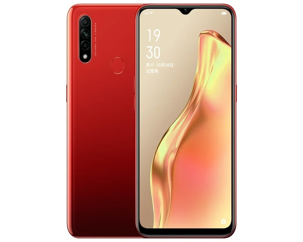 Oppo A8 4G Android CPU MediaTek Helio P35 สมาร์ทโฟนขนาด 6.5 นิ้วหน้าจอ ROM 128GB แบตเตอรี่ความจุ 4230mAh 12MP กล้องใช้โทรศัพท์