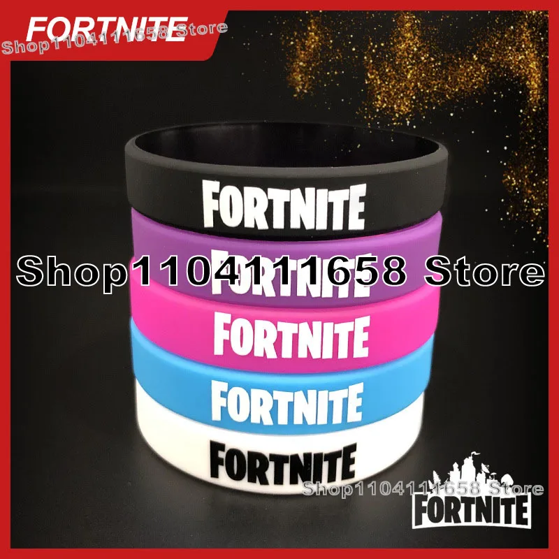 Luminous Silicone Bracelet Fortnited Theme Party Decoration Birthday Bracelet Rubber Trend Toys for AdultsTeen Birthday Toy Gift