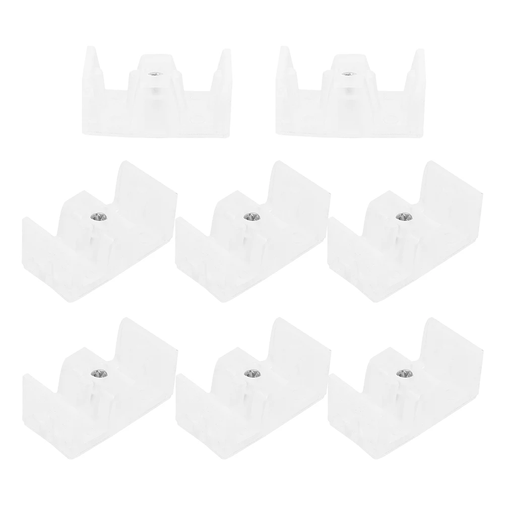 

8pcs Limiter Bottom Shower Guide Silicone Bumper Glass Stopper Plug Bathroom Sliding Door Anti Collision Durable Easy
