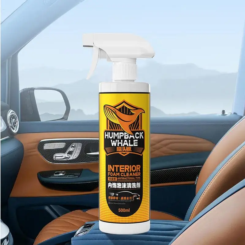 For Refer To Description  Car Seat Foam Cleaner Spray Deep Cleaning Car Interior Cleaner Mild Design Long-Lasting Elegant