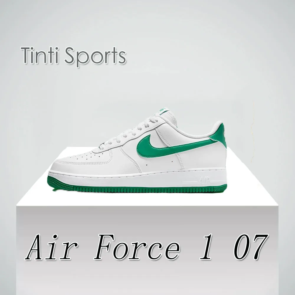 Nike Air Force 1 07 Low Men's board Shoes Support Comfort Casual Shoes Cushioned and lightweight breathable sneakers White&Green