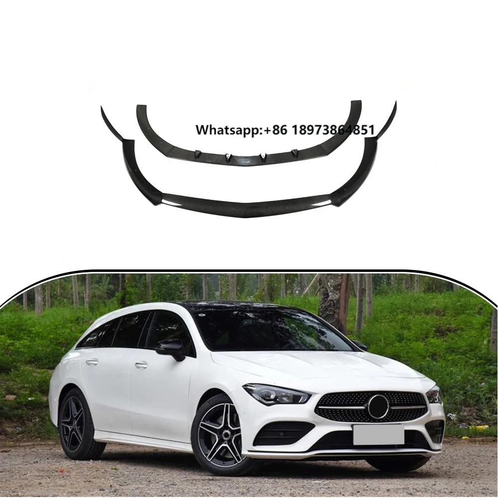 

Carbon Fiber C118 Front Bumper Splitter Lip for Mercedes Benz CLA250 CLA35 AMG Sedan 2020 2021