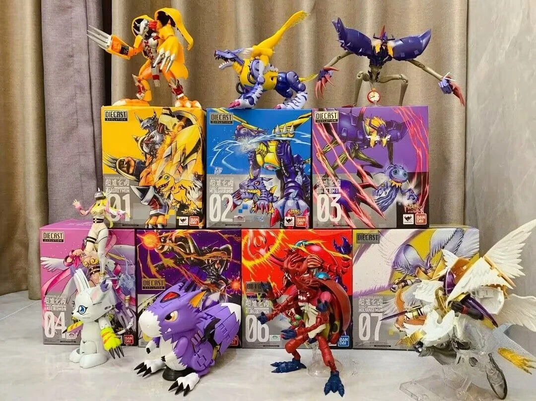 

Bandai Original Digimon Adventure Anime Figure DIGIVOLVING SPIRITS War Greymon Angewomon Action Figure Toys for Kids Gift Model