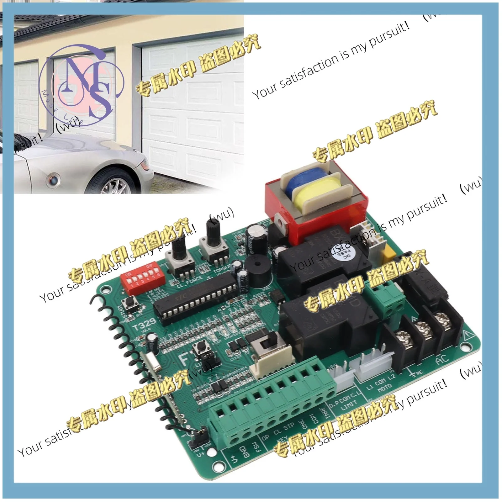 Sliding Door Motor Control Panel LED Indicator with Remote Control