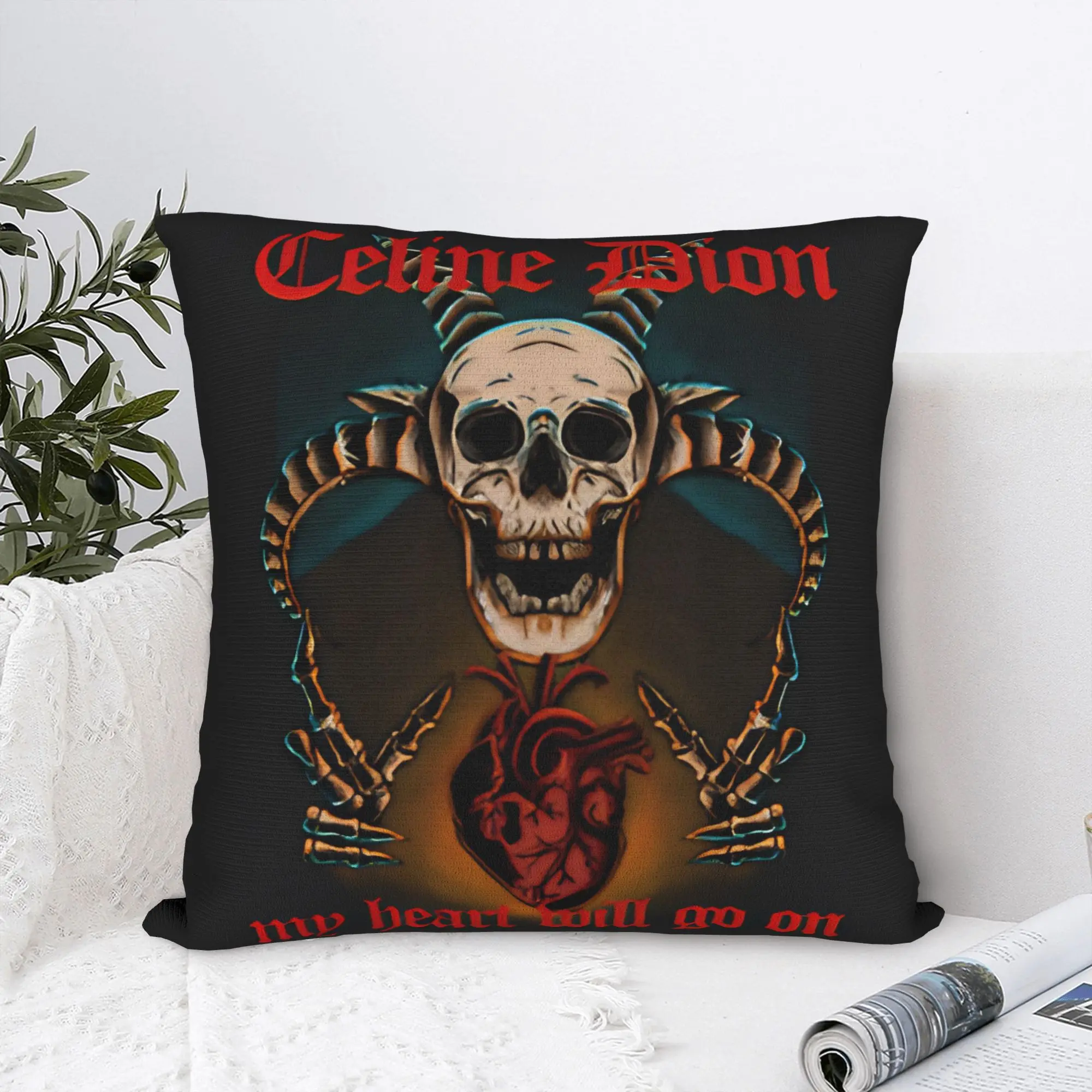 C-Celineds Dion my heart will go on Pillow Case  Custom Pillow Cover For Living Room Sofa Morden Pillowcases