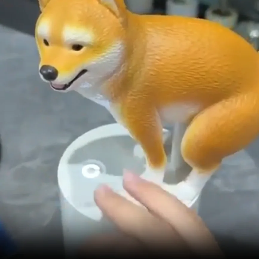 

Автоматический дозатор пенного мыла с милой собакой, автоматический дозатор пенного мыла для собак, бесконтактные аксессуары для ванной комнаты с батарейным питанием