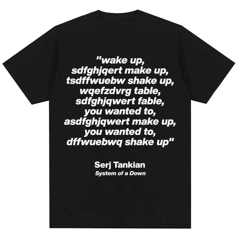 2026 Summer Fashion New System of A Down Chop Suey Graphic T-shirt Fashion Hip-hop Retro Print Suitable for Both Men and Women