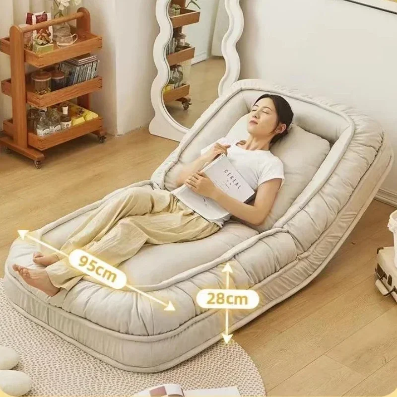 Nordic retro criativo preguiçoso sofá casa reclinável sofá cama tatami designer internet celebridade único reclinável