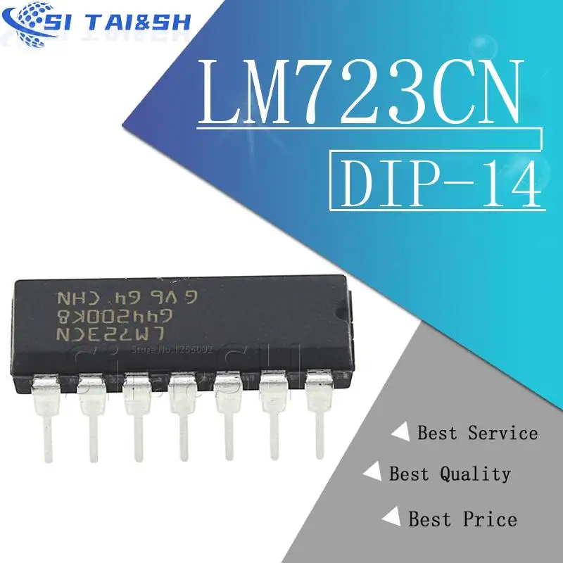 5PCS LM723CN DIP14 LM723  regulator 2.0-37V Programable New original fast delivery