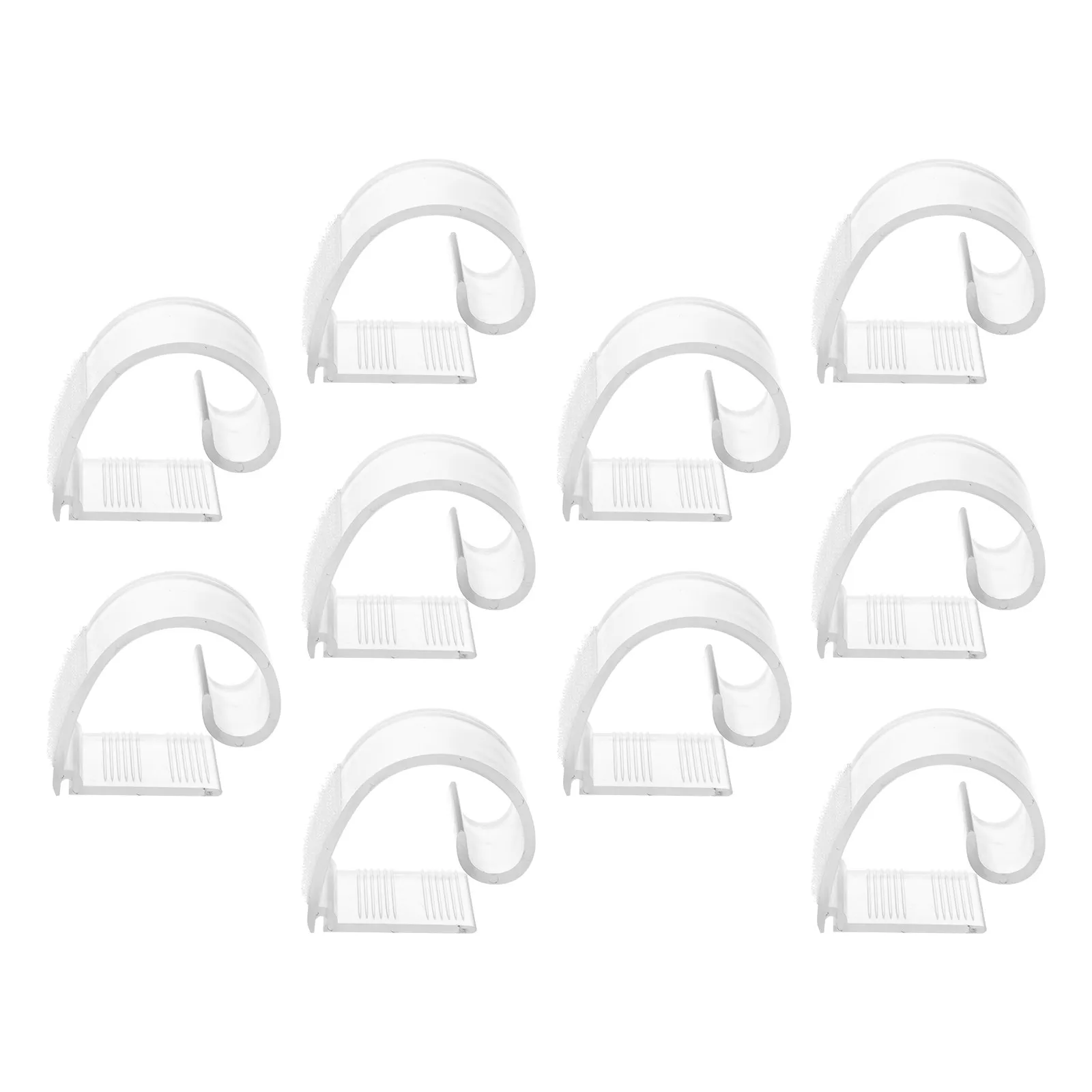 10Pcs Table Cloth Clips Clear Plastic Tablecloth Holders Sturdy Odor Free Windproof Fixing Tools for Home Outdoor Tables Dinners
