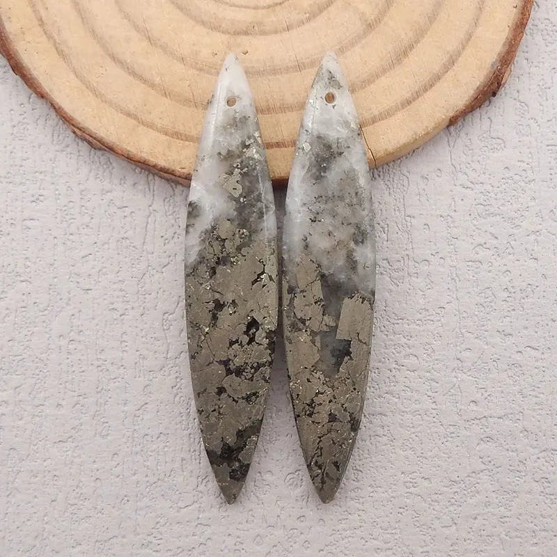 Natural Stone Marcasite Earring Bead,Birthday Gift,Women's Jewelry Accessories Charm Personalizable