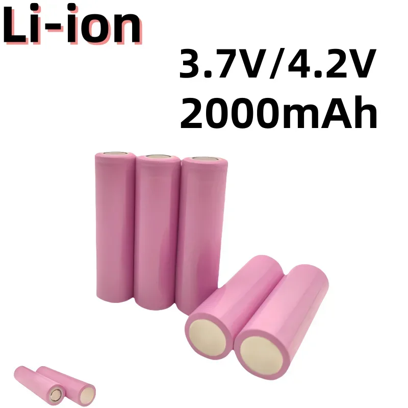 Batería de iones de litio 100% nueva de 3,7 V 2000 mAh, destornillador reemplazable, juguetes y otras baterías de productos electrónicos