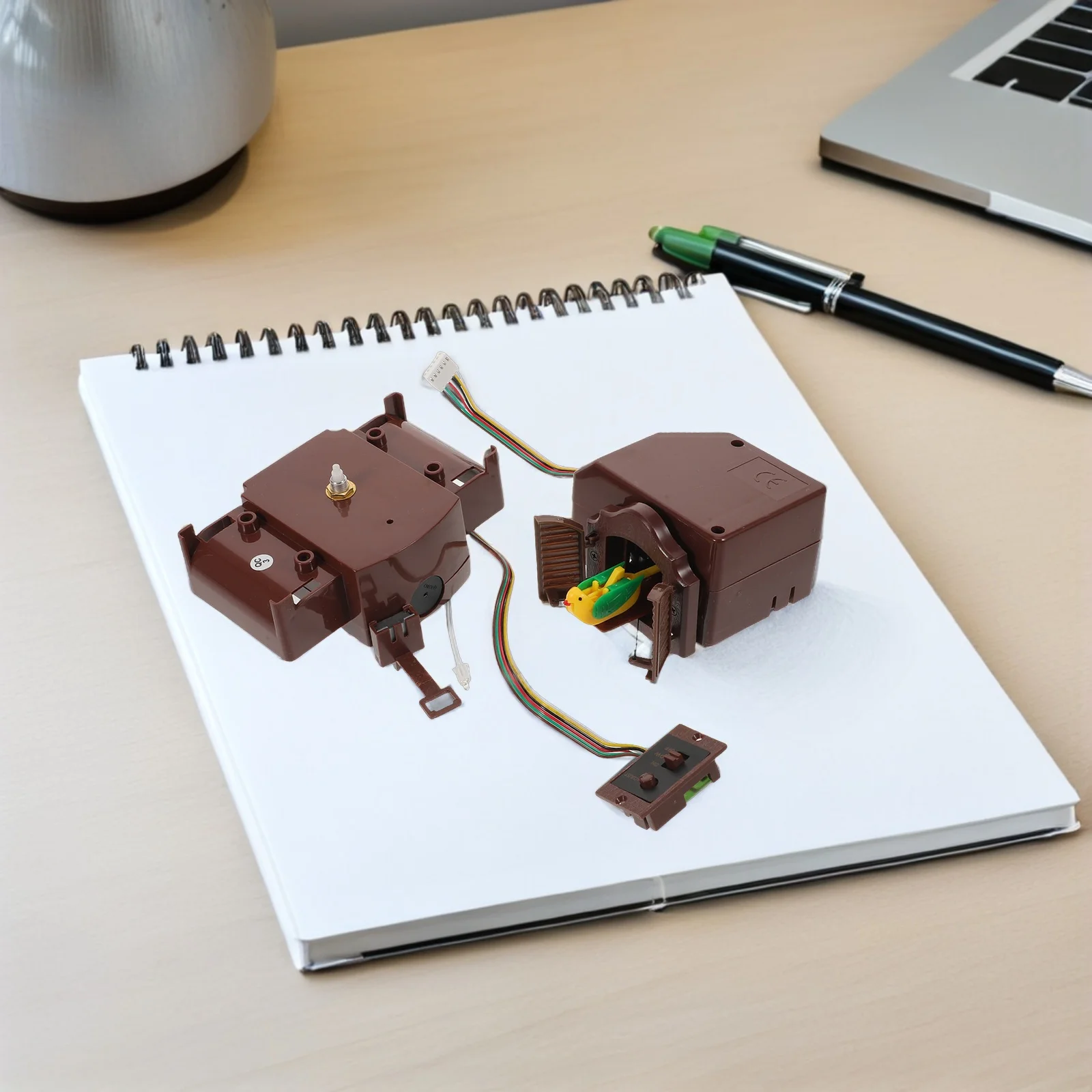 Cuckoo Clock Quartz Movement Replacement Easy Install DIY Wall Clock Mechanism Repair Kit Vintage Style Quartz Movement