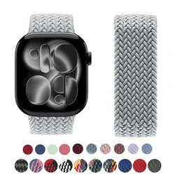 Braided solo loop Strap For apple Watch 10 11 Band 44mm 40mm 45mm 46mm 49mm 41mm correa Bracelet iWatch series SE 8 9 Ultra 2 3