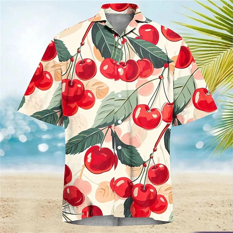 New Duck 3d Print Hawaiian Shirt Man Short Sleeve Casual Beach Shirts Funny Single-Breasted Blouse Men\'s Clothing Free Shippping