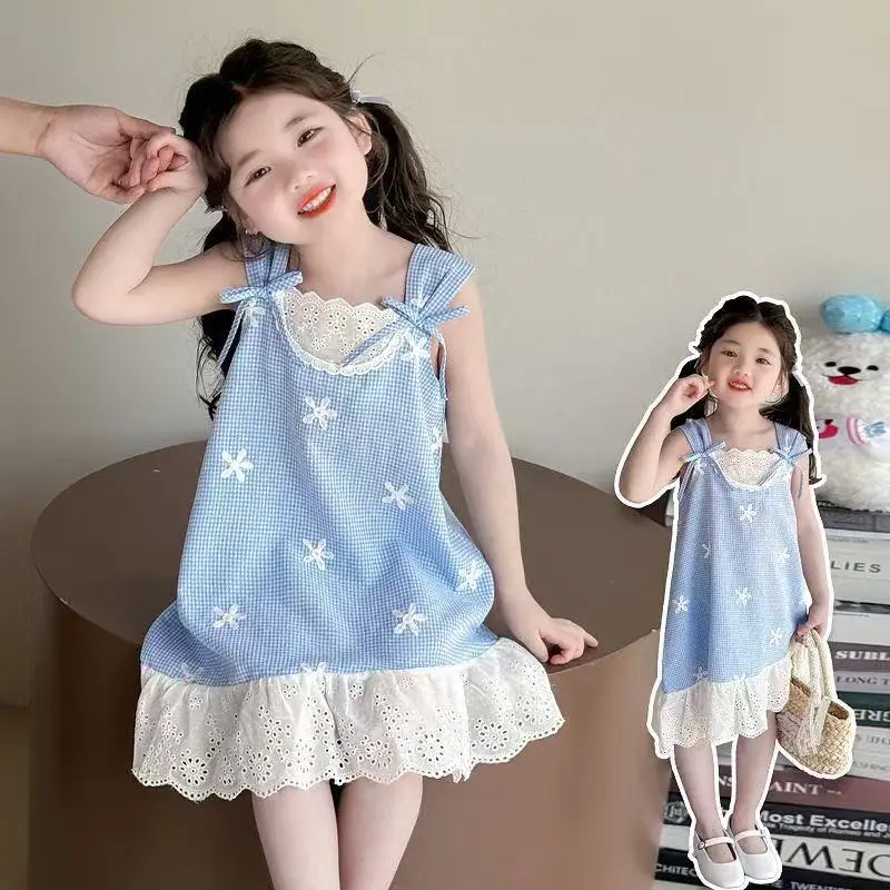 

Girls' Skirt Summer 2026 New Fashionable Little Girl's Dress Children's Summer Dress Princess Dress