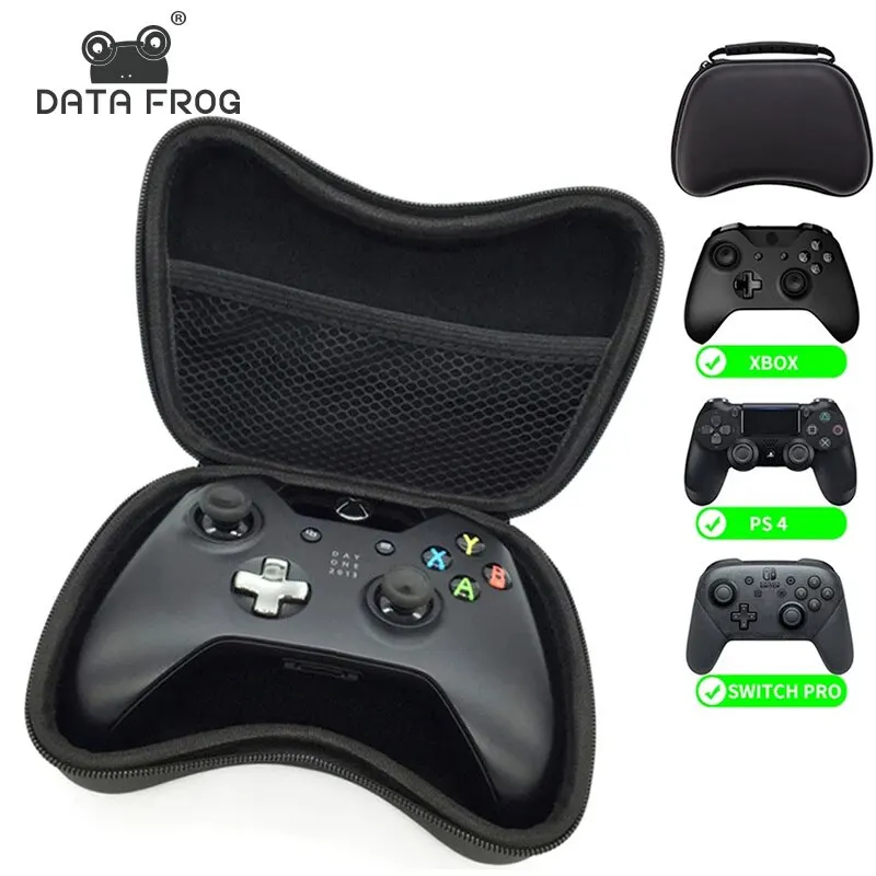 DATA FROG EVA Protect Case for PS4 Gamepad Travel Carry Portable Bag for Xbox One Controller Compatible-Nintendo Switch Pro/PS3