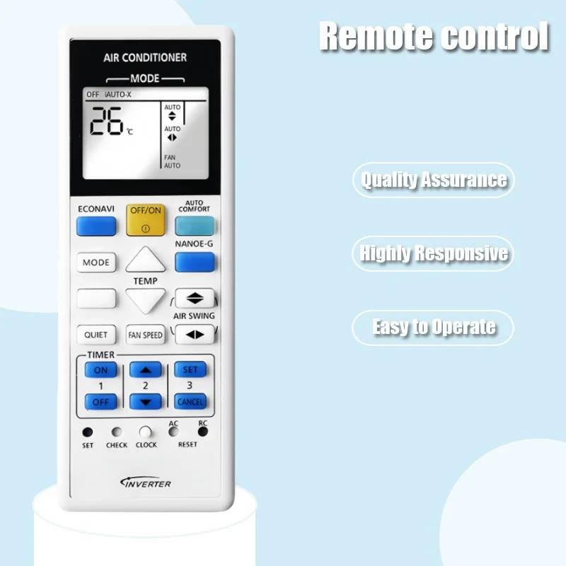 

AC Remote Control 03590 ACXA75C03590 For Panasonic Air Conditioner CS-PC9TKH, CS-PC12TKH, CS-PC18TKH, CS-PC24TKH, CS-PC28TKH