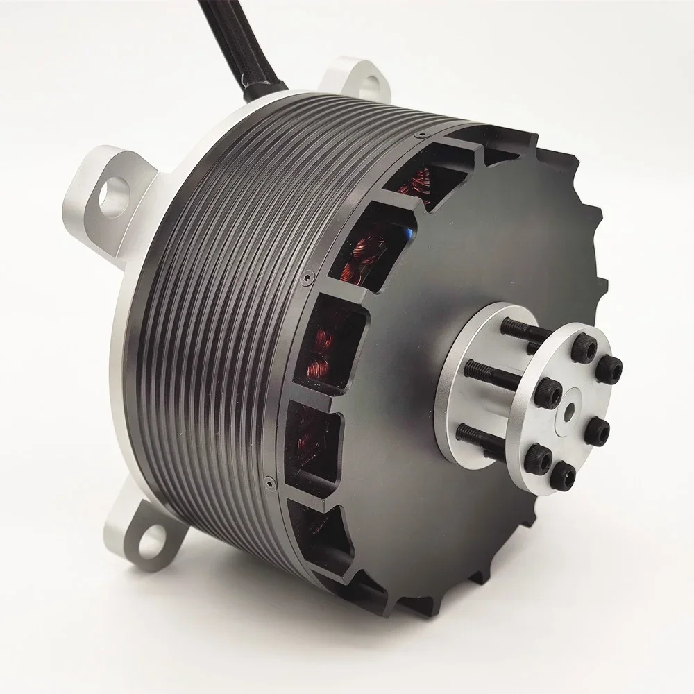 Reacher Tech-motor de CC sin escobillas para paramotor eléctrico, RT13850, 40hp, 24KV, 30KV, 40KV, 60KV, 25kw