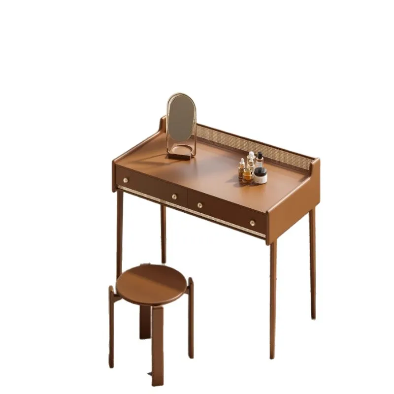 YWL Valley and simple light luxury rattan dresser light luxury simple atmosphere bedroom furniture makeup table design table